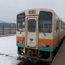 電車は荒砥駅に到着しました。