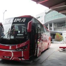 マラッカからシンガポールに乗ったバス
