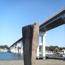 バックの大橋と組み合わせてなかなかの写真撮影ポイントです。