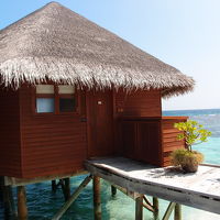 私たちが泊まった水上コテージ