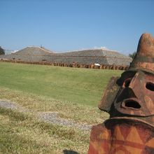 八幡塚古墳の周りは埴輪が沢山