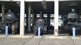 動くＳＬに乗れます。