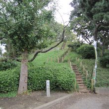 古墳登り口