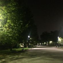夜のセンピオーネ公園