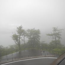 雨で視界が悪かったので残念