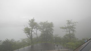 十和田湖を見渡す