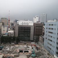 窓からの眺めは工事中でした