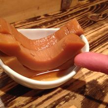 別盛りのメンマ。こんなに太いのは初めてです。