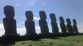 日本にモアイ像？