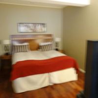 ブレてますがジュニアスイートのベッドルーム側