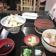 天丼セットです