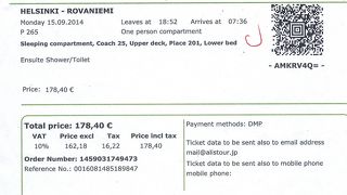 今は予約後PDFで送られてきて自宅のプリンターで印刷したバーコードで乗車できる