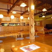 食事は温泉棟にある「ばっきゃ」で