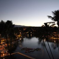 お部屋から朝焼けが綺麗でした