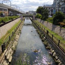 ねやがわ一番街商店街周辺の清流「寝屋川」