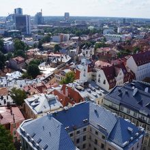 タリンの街。ラエコヤ広場が見える