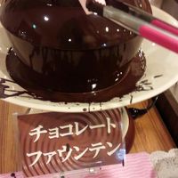 デザートのチョコレートファウンテン