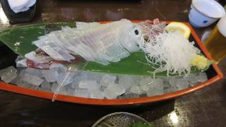 活イカの姿作り！