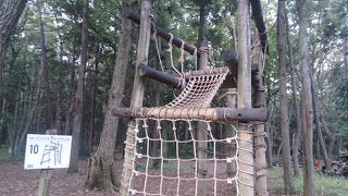 フィールドアスレチックにバーベキュー