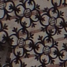 鉄柵の拡大。このように梯子模様なんです。