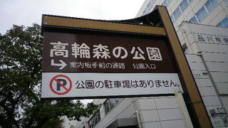 ホテルの裏の森