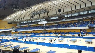 大きな体育館。ついでにスープカレー