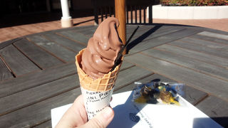 ソフトクリームもチョコが濃厚で美味しいです