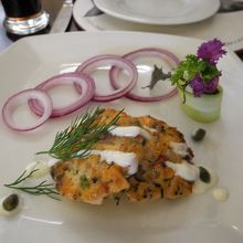 サーモンのハンバーグ風