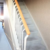 部屋の中に階段がありました