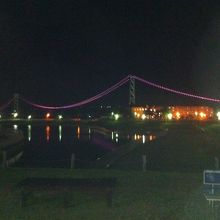 マリンピアから見える明石大橋