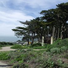 北の方向はゴールデンゲートブリッジです。