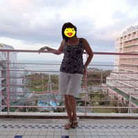 部屋から綺麗な海が眺められました。