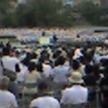 挨拶する安倍総理