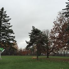 紅葉の季節の芽室公園