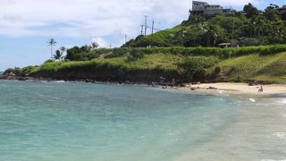 釣りもできるビーチ