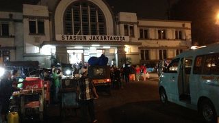 ジャカルタの終着ターミナル駅