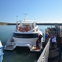 ロベン島へ渡るフェリー