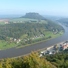 要塞の北側に広がる風景