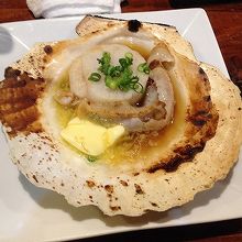 帆立のバター焼き。火力が弱め？