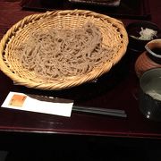 コシのある蕎麦