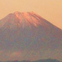 宿へ着く前の富士山
