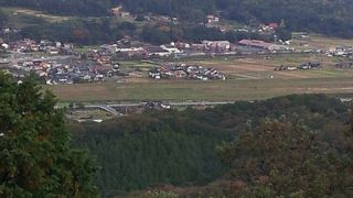 連休早朝の月山富田城