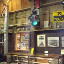 小さな鉄道博物館です。