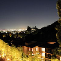 京都市内の夜景を一望