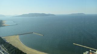 シーサイドももち海浜公園　ドームとヒルトンが近くにあります