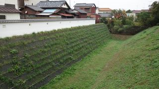 川越城の堀の遺構