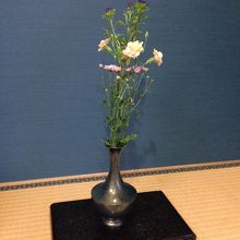 客室の花