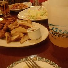 アペタイザーとピッチャービール