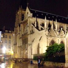パリ到着初日夜　突然雨が降ってきたが　とても美しかった