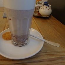 ホットチョコレート。冷えた体が温まりました